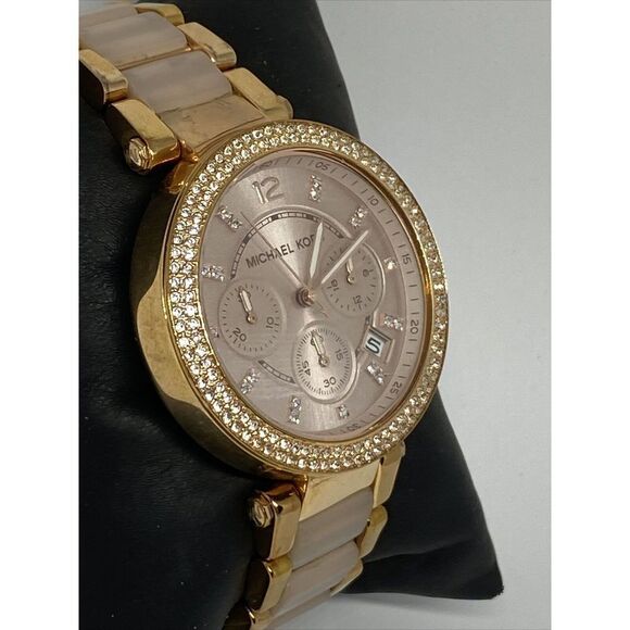 Michael Kors Parker MK5896 Womens Stainless Steel Analog Dial Quartz Watch WO337 - Picture 5 of 12